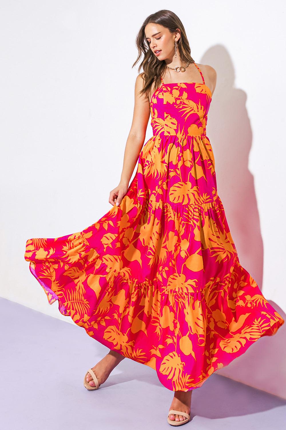 CLOSE TO YOUR HEART WOVEN MAXI DRESS