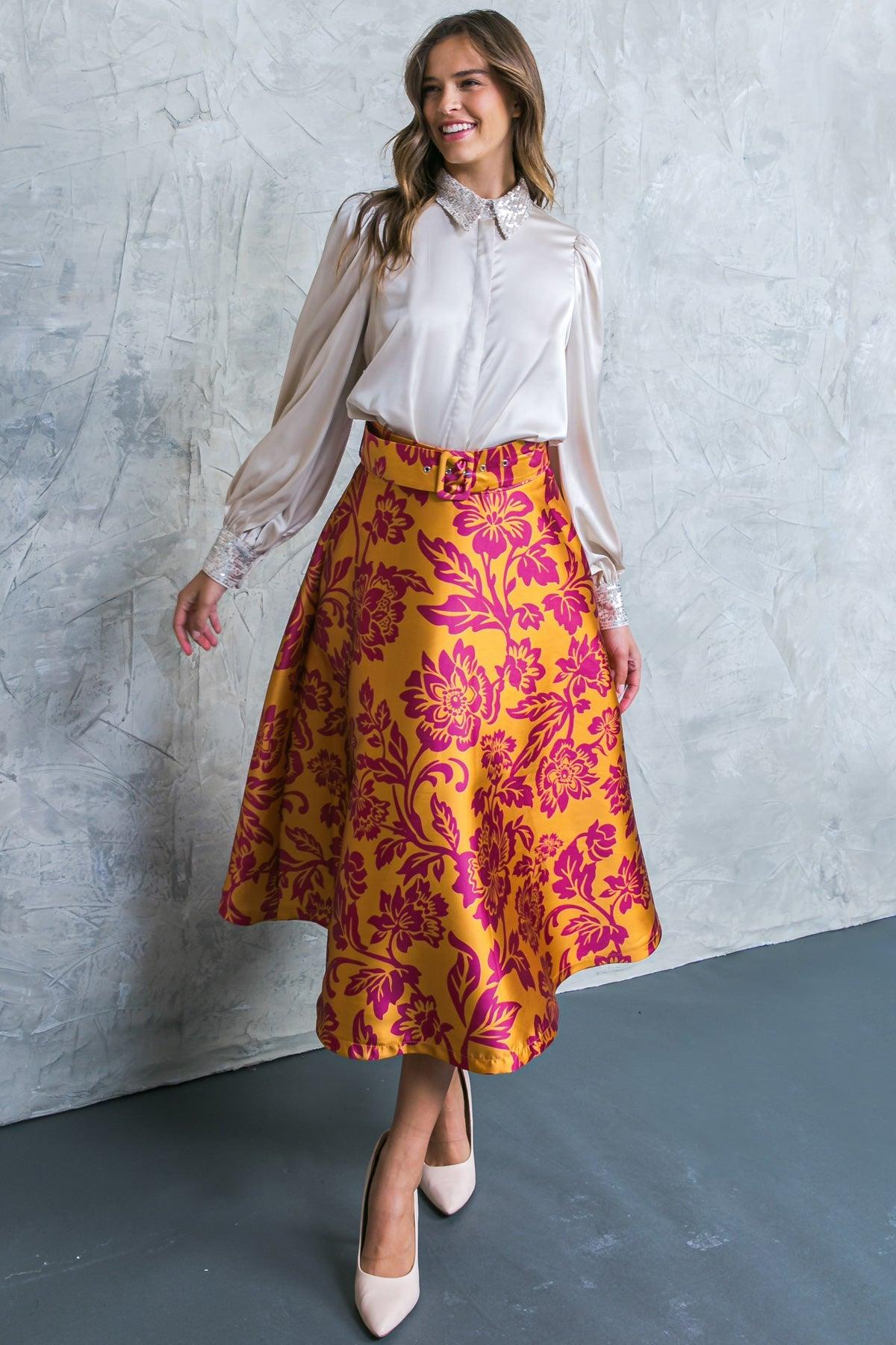 PERFECT REFINEMENT WOVEN SKIRT