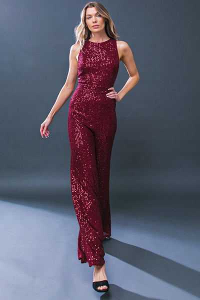 DIVINE WANDERINGS SEQUIN JUMPSUIT