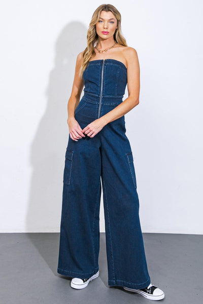 GOOD TOGETHER DENIM JUMPSUIT