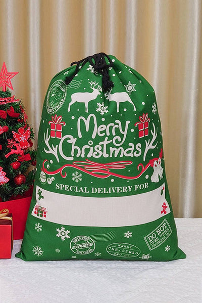 Dark Green Special Delivery For Merry Christmas Gift Bag 50*68cm