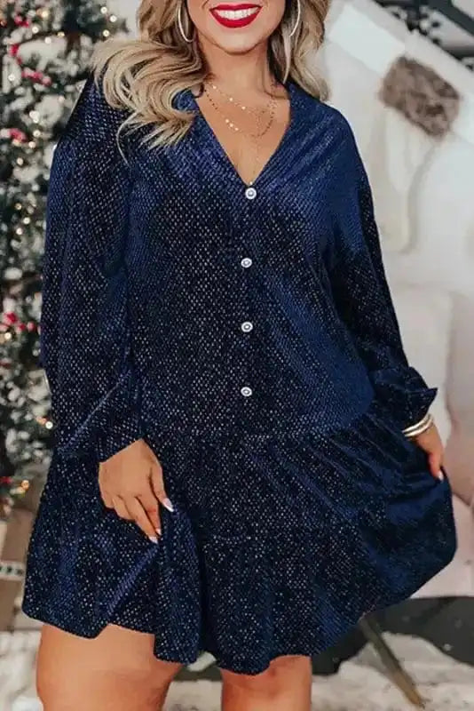 Luxe Velvet Layers Mini Dress