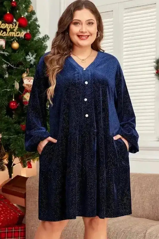 Luxe Velvet Layers Mini Dress