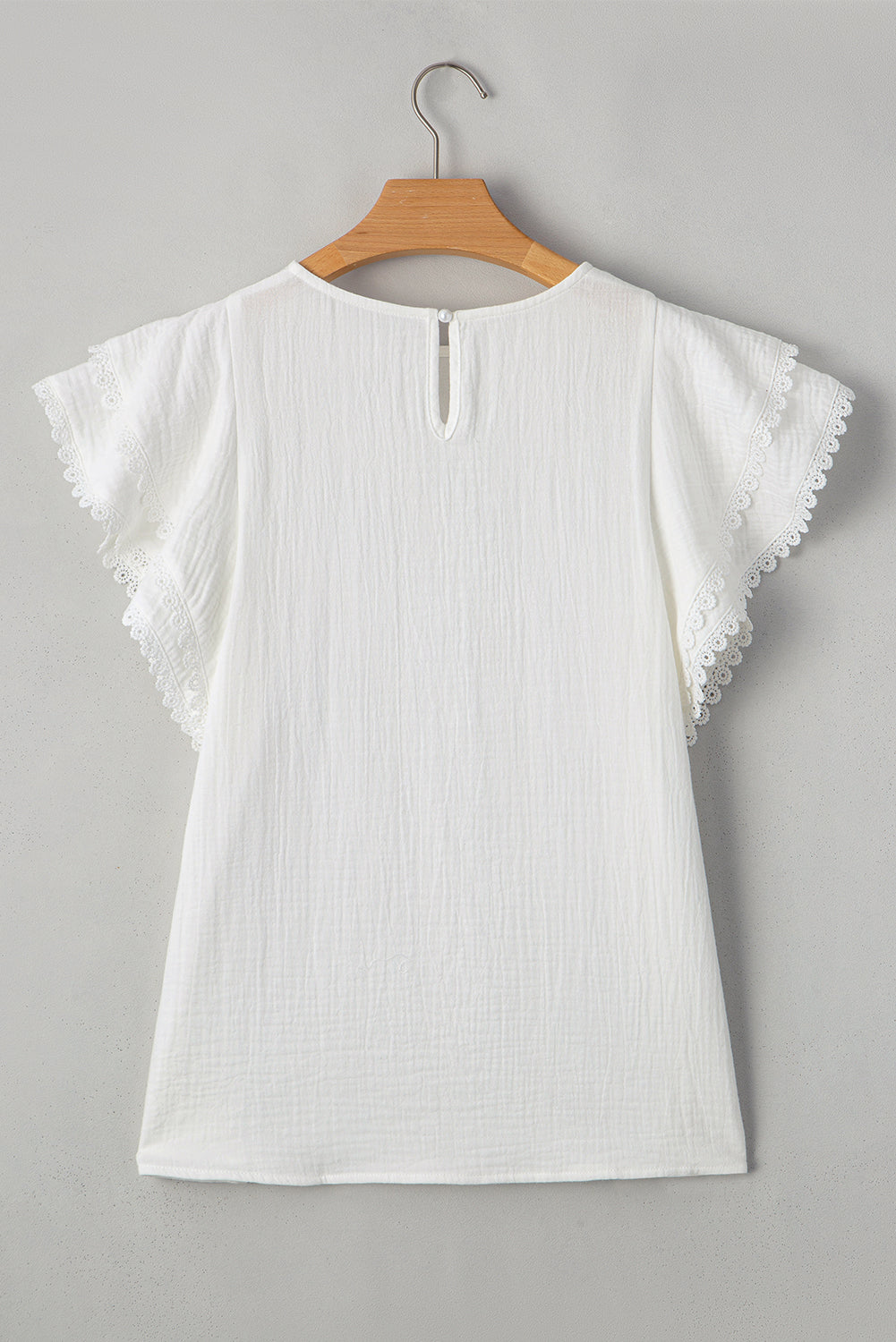 Cecelia Ruffled Flutter Sleeve Blouse