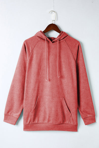 Mineral Wash Kangaroo Pocket Drawstring Pullover Hoodie