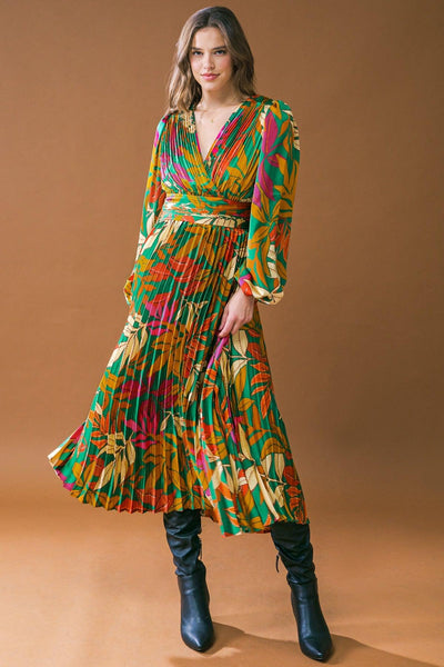 ALWAYS HAVE FUN WOVEN MIDI DRESS