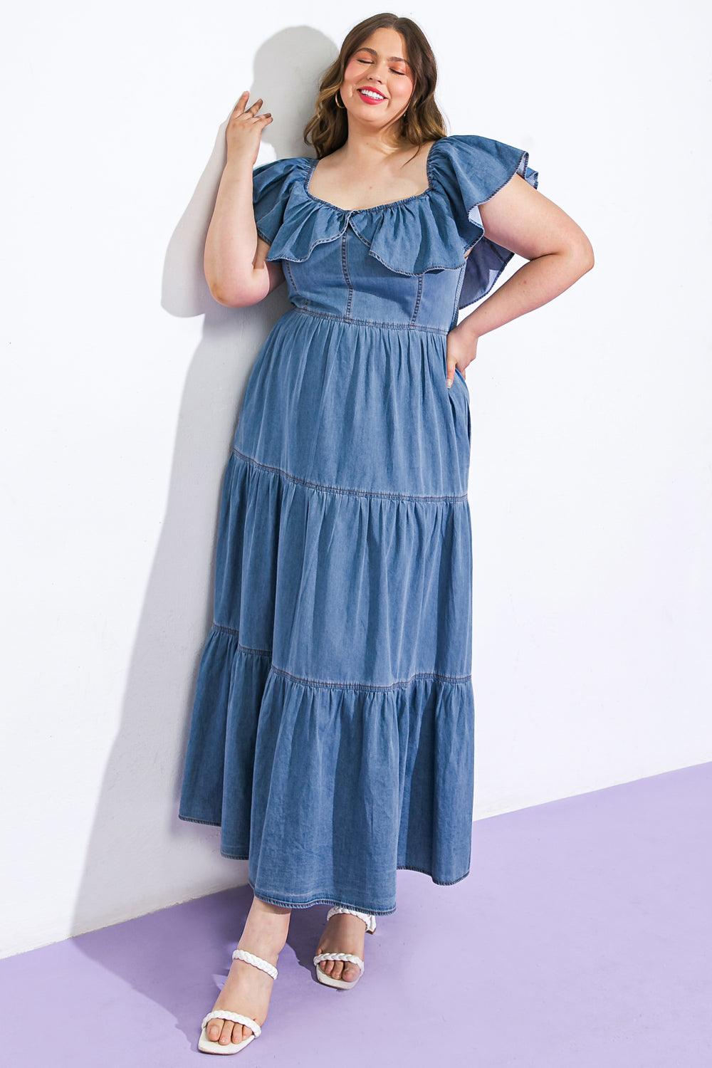 LISTEN CAREFULLY DENIM DRESS