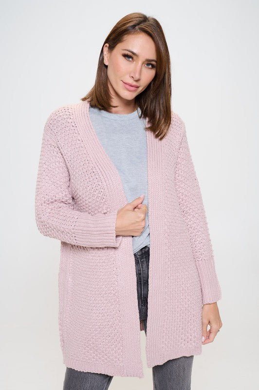 Soft Knit Open Front Cardigan