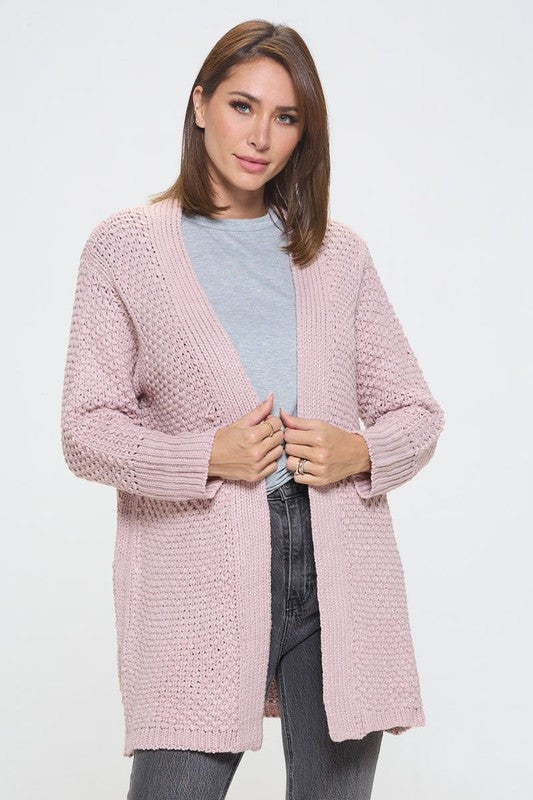Soft Knit Open Front Cardigan