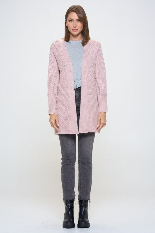 Soft Knit Open Front Cardigan
