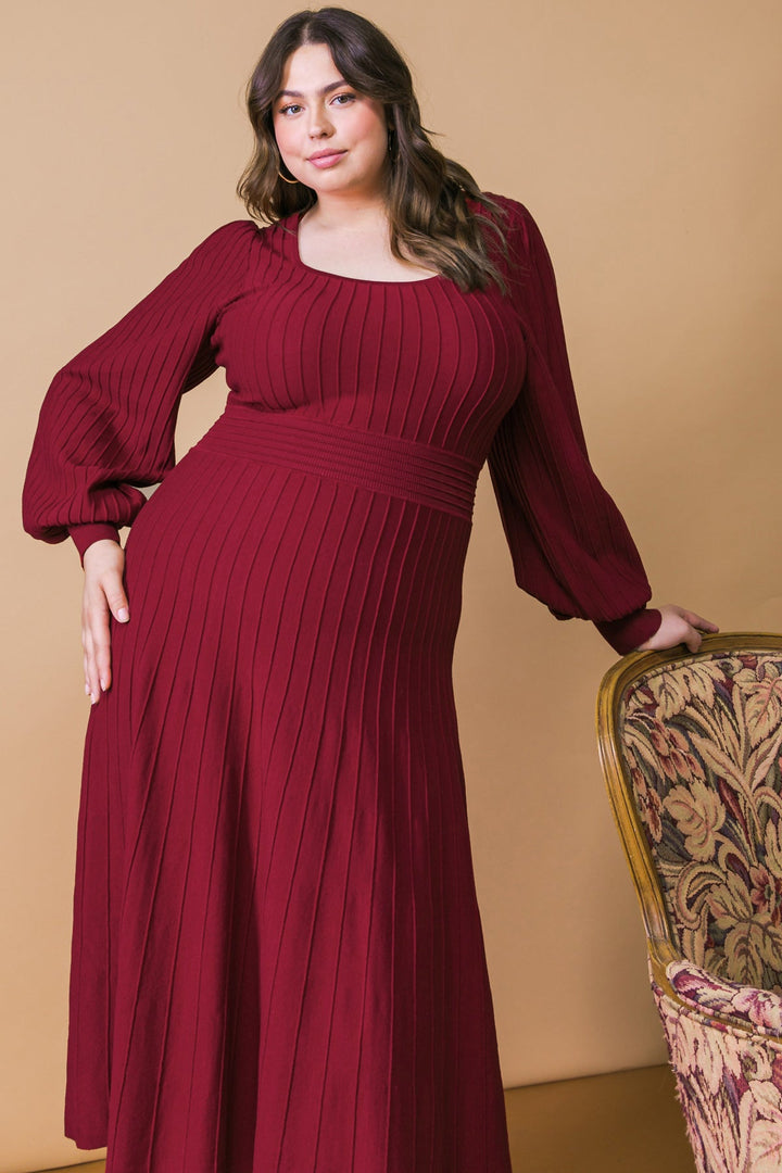 KEEP LOOKING UP SWEATER MIDI DRESS