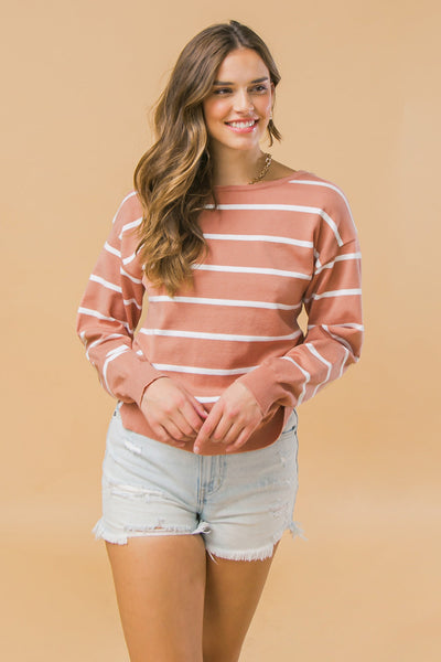 SEASONAL SOPHISTICATION TWIST SWEATER TOP