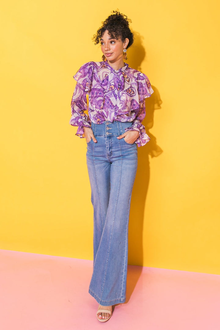 SWEETEST HELLO WOVEN TOP