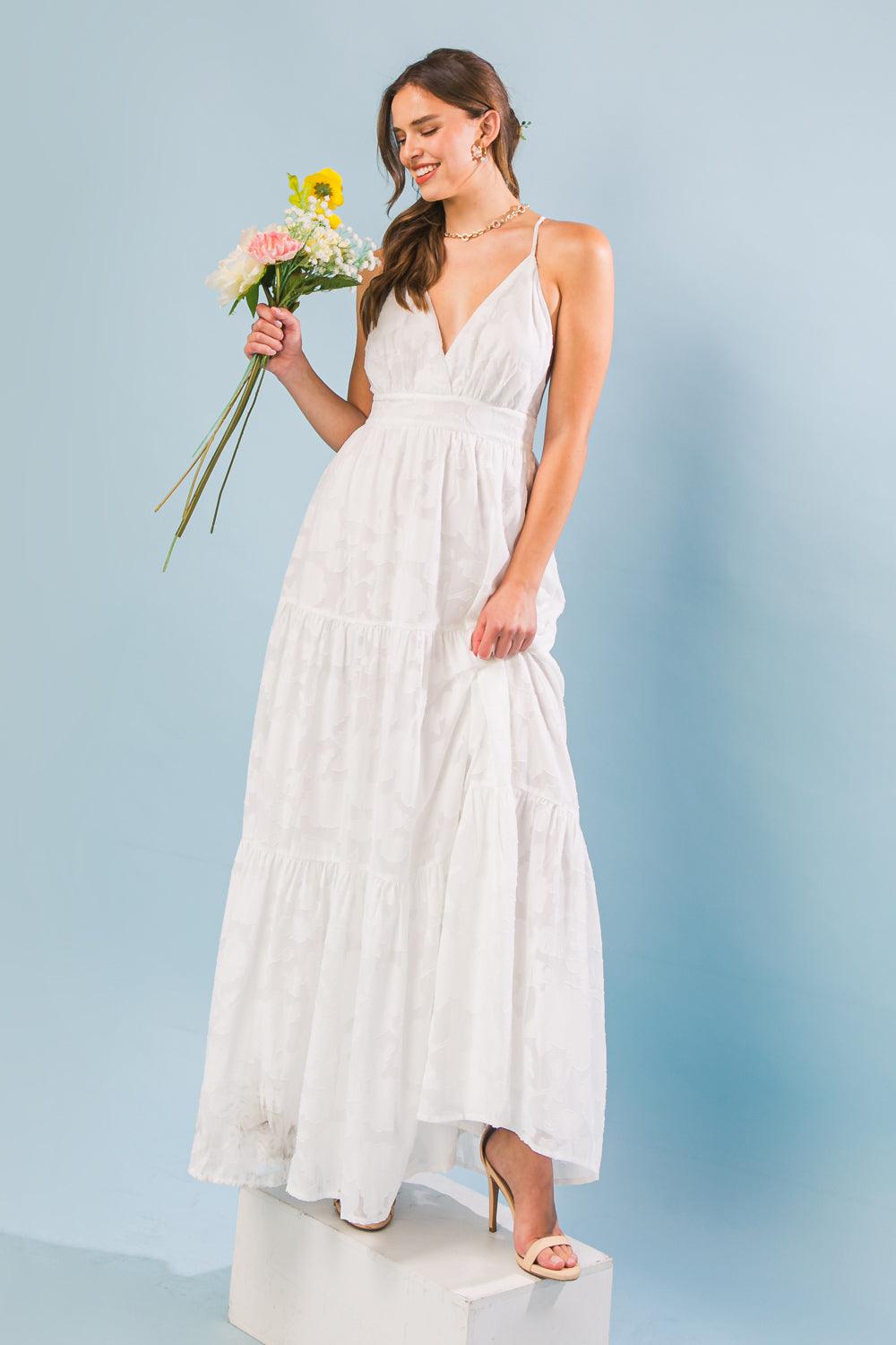 ELIZABETH DREAMS WOVEN MAXI DRESS