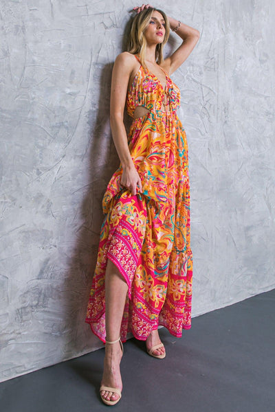 SWEET BEAUTY WOVEN MAXI DRESS