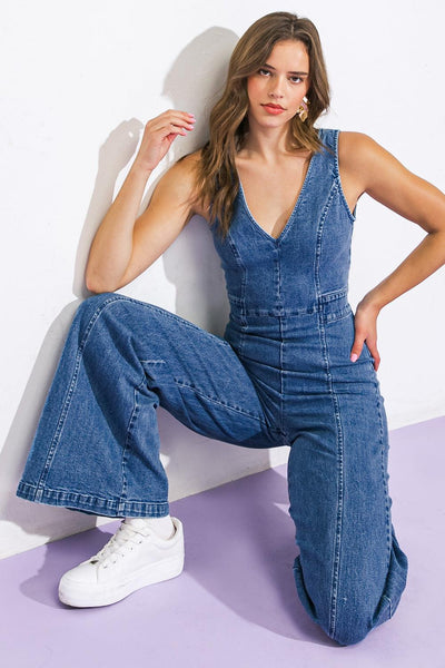 SIESTA SATURDAY DENIM JUMPSUIT