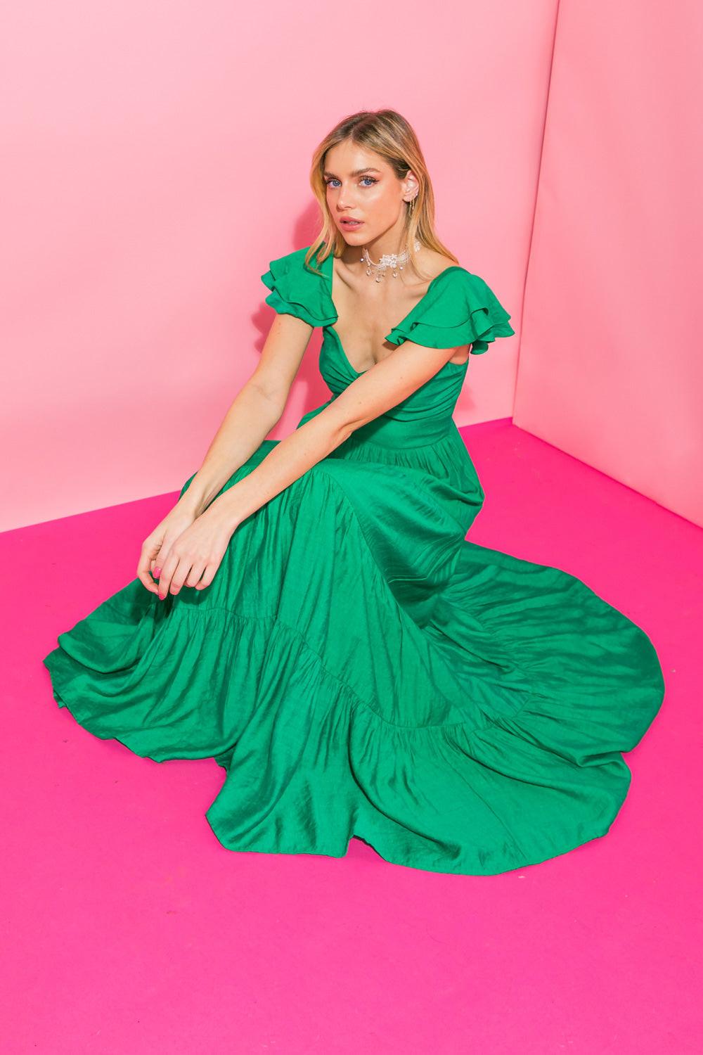 rvca green dress Boody | Goodnight Night Dress in Sage main image 1