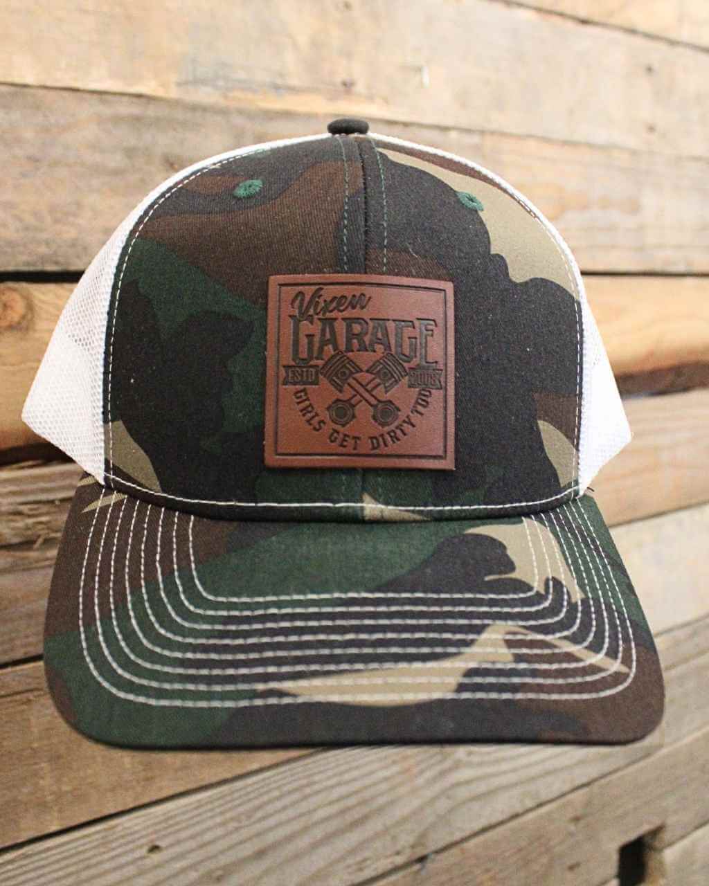 Garage Girls Camo Trucker Hat