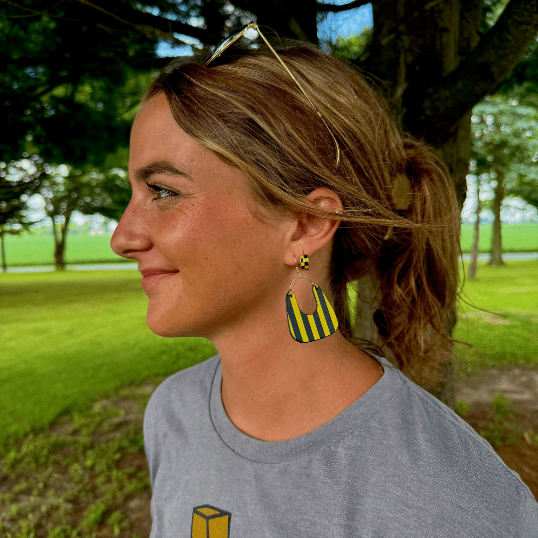 Gold & Black Stripe Noras