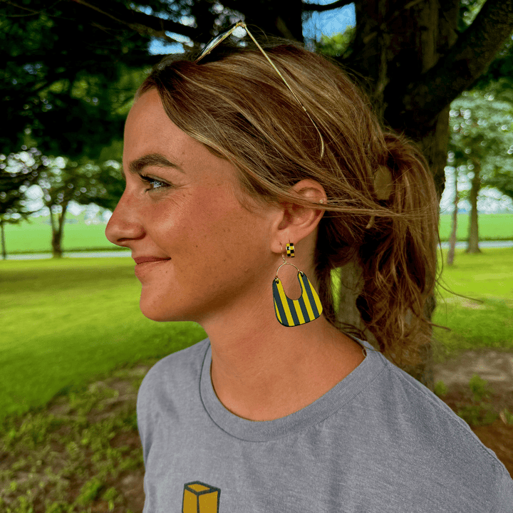 Gold & Black Stripe Noras