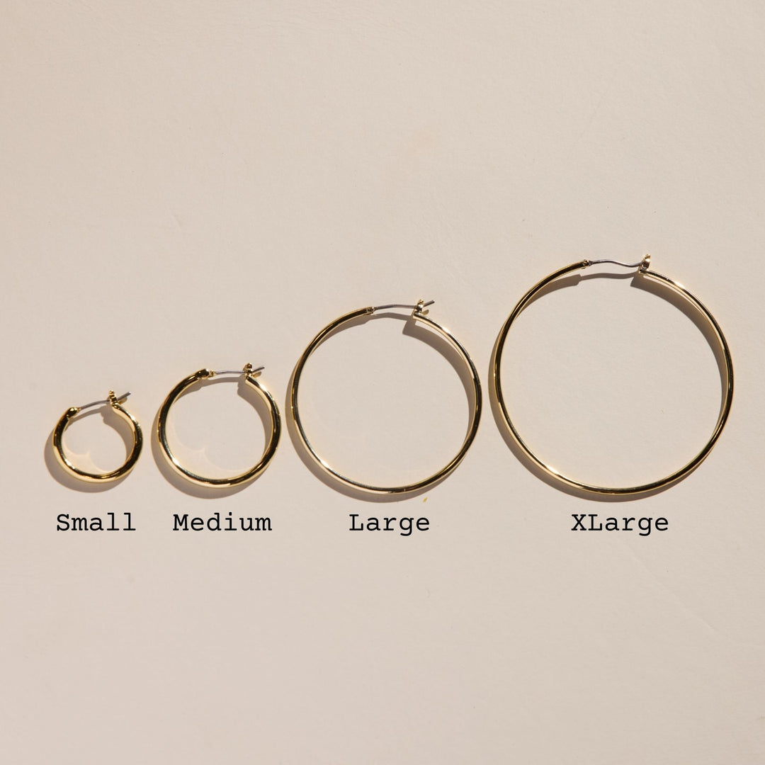 Gold Halo Hoops