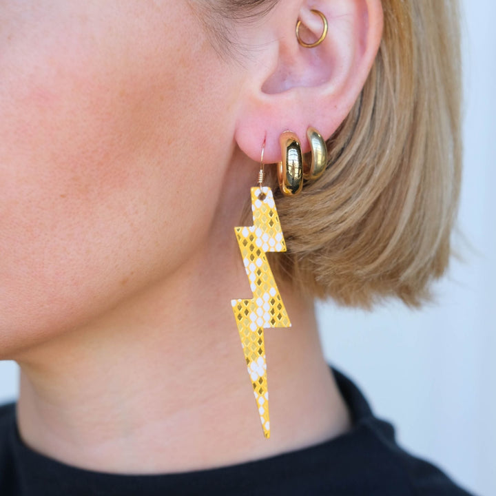 Gold KC Lightning Bolts