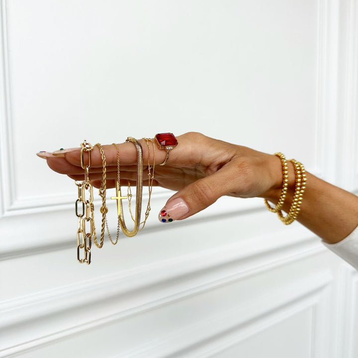Gold Rope Chain Bracelet