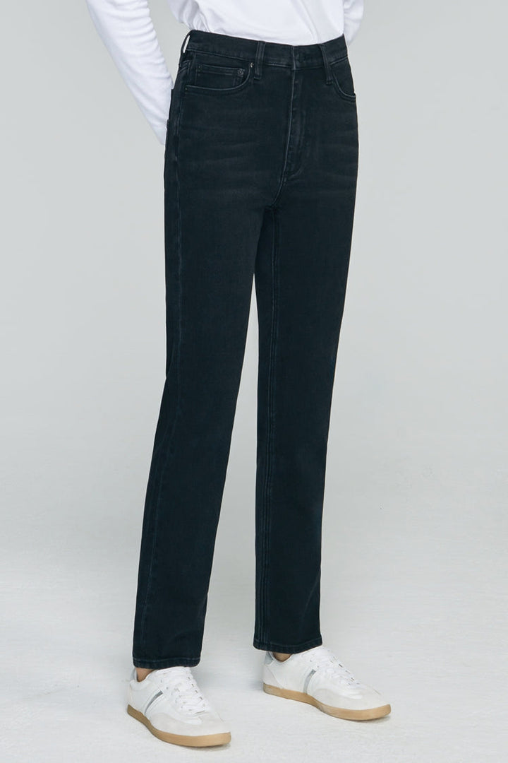 Two Shots High Rise Straight Crop Jeans HJ013