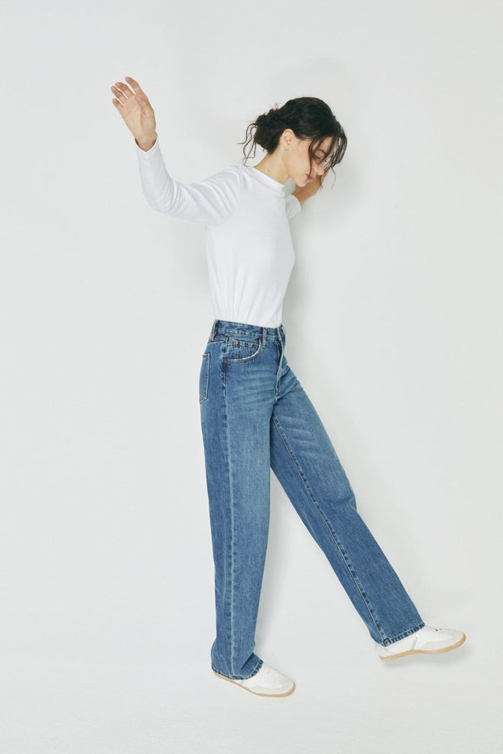 Coney Island Whitefish High Rise Wide Jeans HJ007