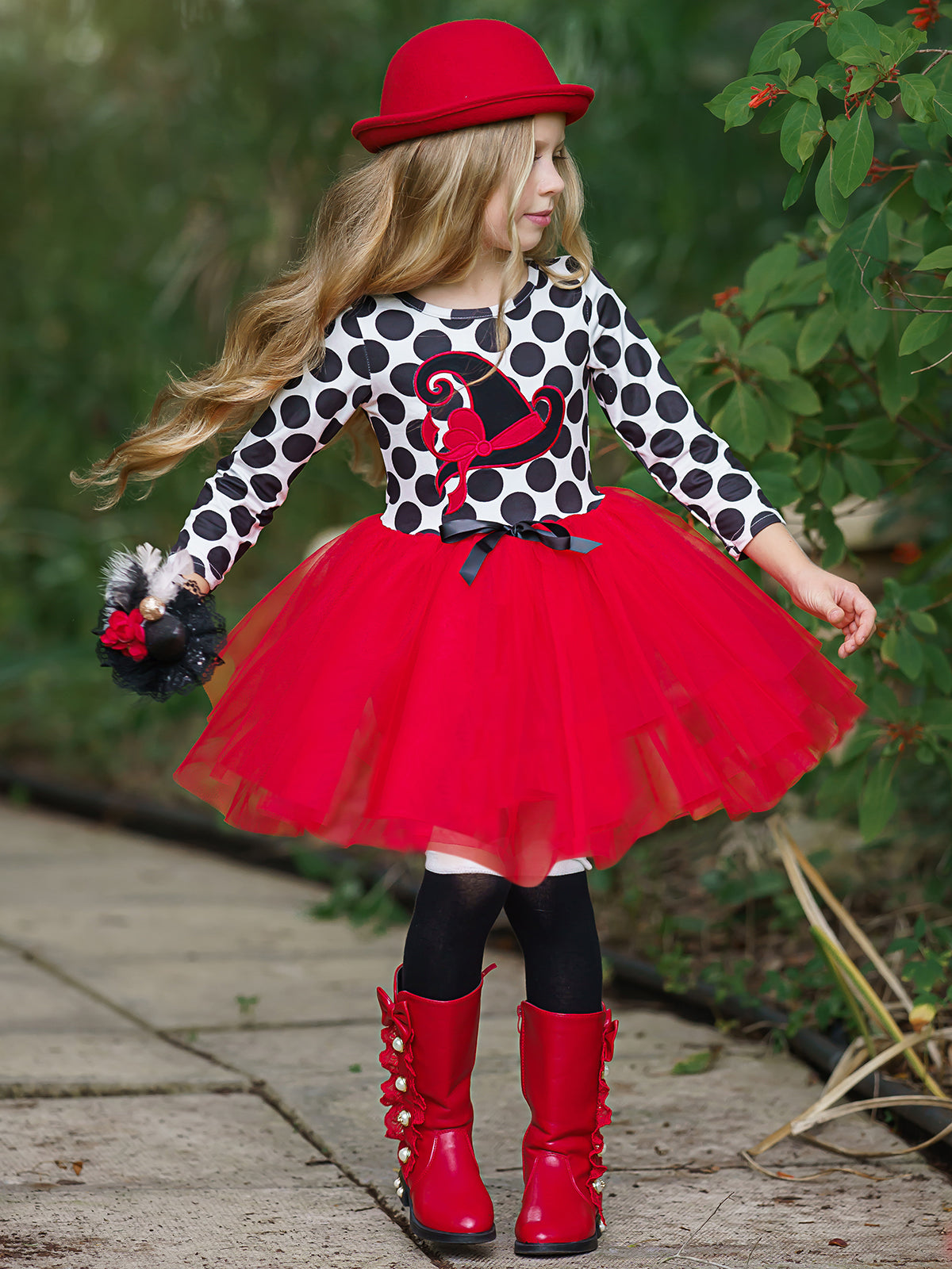 Be Witched Polka Dot Tutu Dress