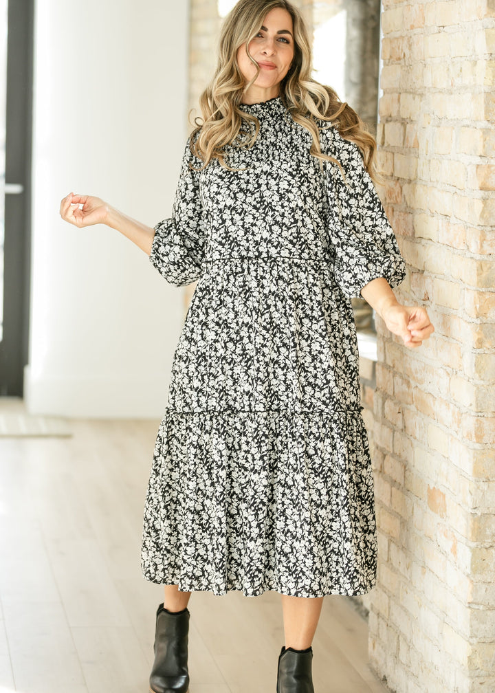 Isla 3/4 Sleeve Midi Dress - FINAL SALE