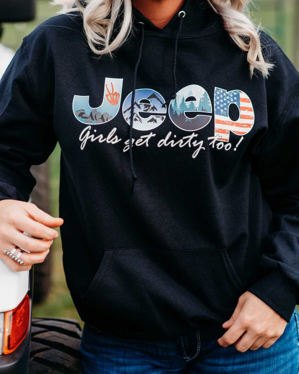 Jeep Girl Unisex Pullover Hoodie