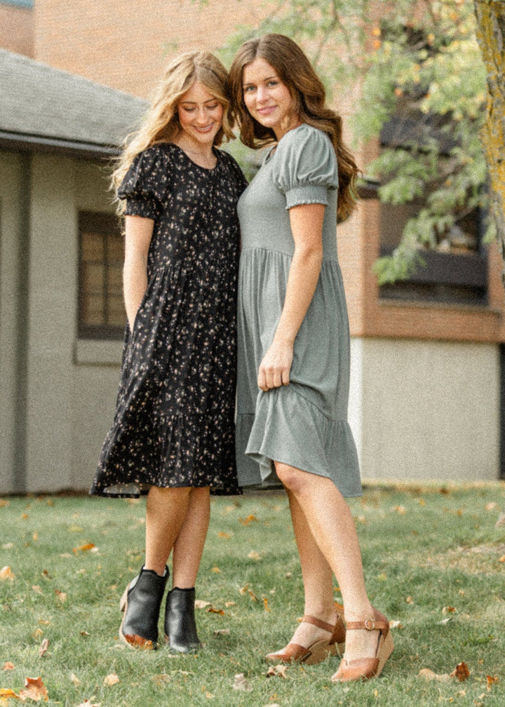 Jess Short Sleeve Midi Dress