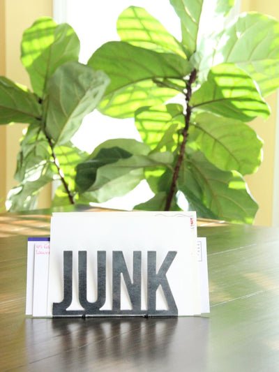 Junk Mail Modern Metal Mail Holder