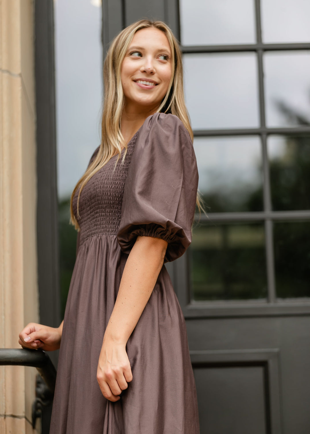 Kayleen Smocked Bodice Maxi Dress