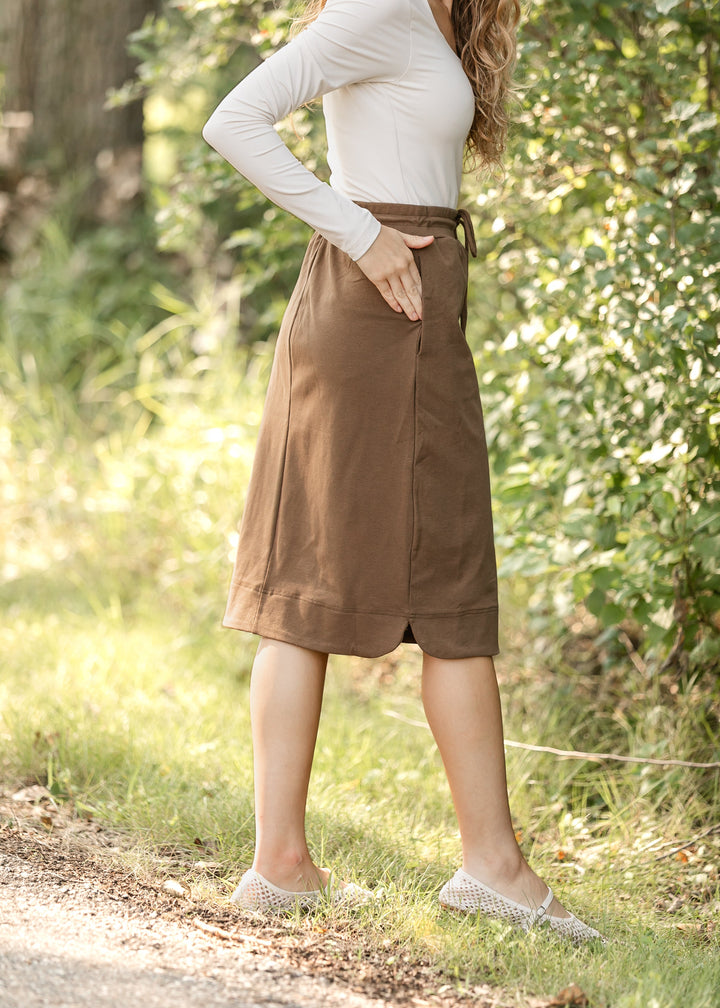 Kelly Drawstring Midi Skirt