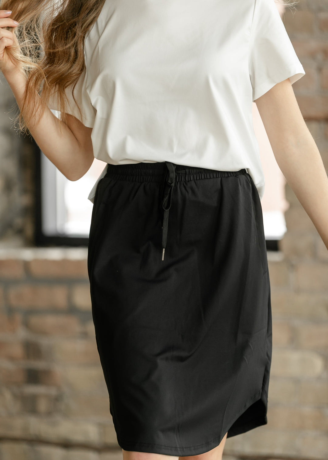 Kenedi Black Athletic Sport Skirt