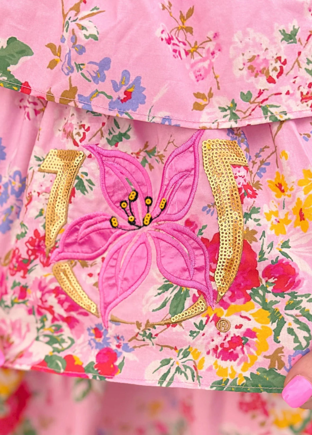 Kentucky Oaks x Laura Ashley by Brianna Cannon Pink Floral Dress