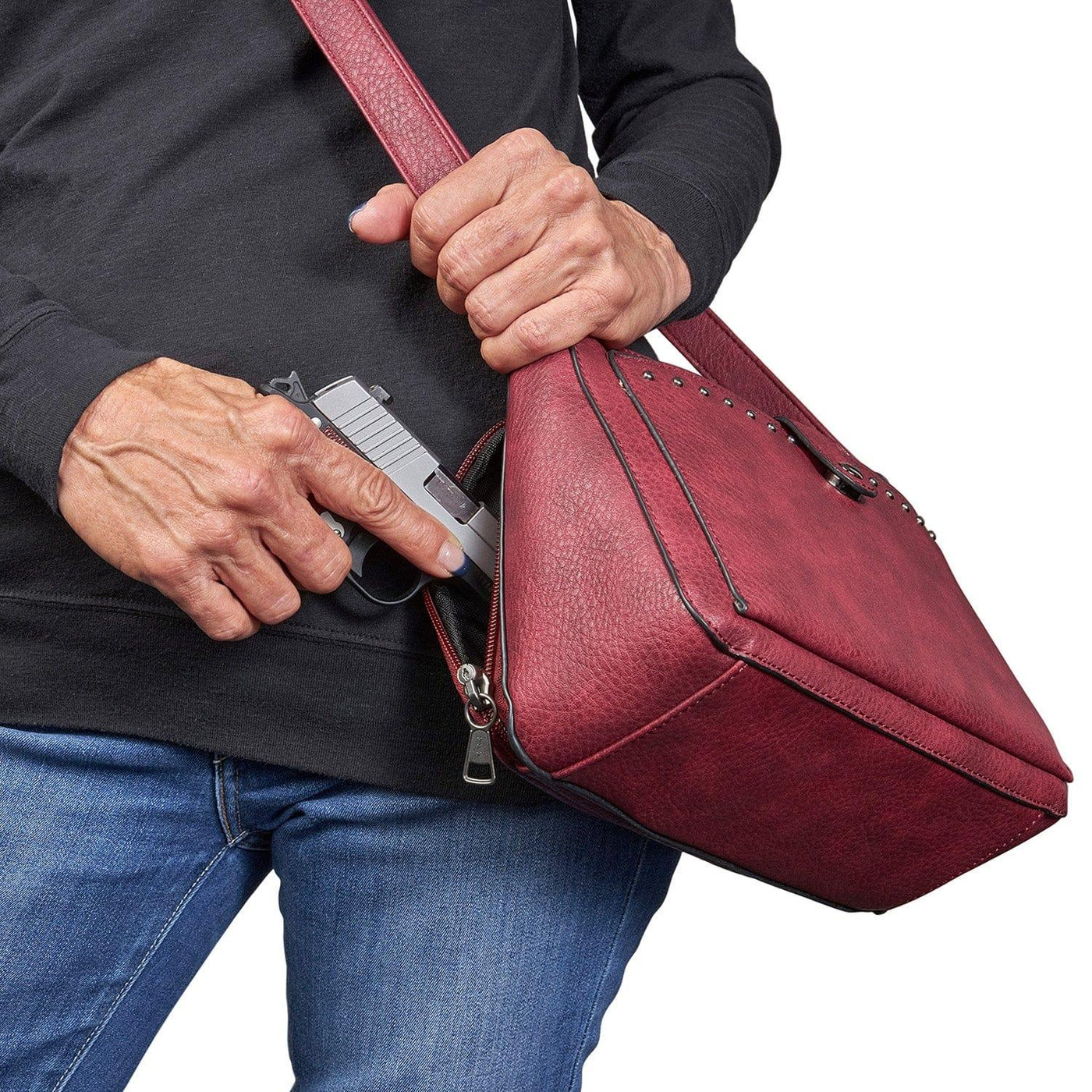 Concealed Carry Kinsley Crossbody with RFID Slim Wallet by Lady Conceal