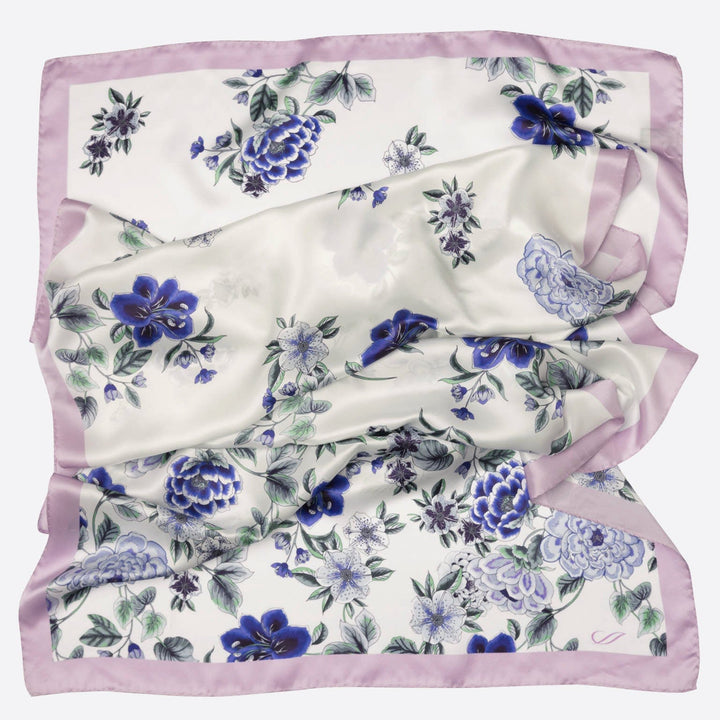 Bella - Silk Scarf Shawl - Purple Lavender