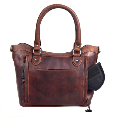 Concealed Carry Sadie Leather Satchel by Lady Conceal