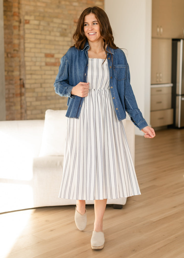 Laken Striped Midi Dress - FINAL SALE