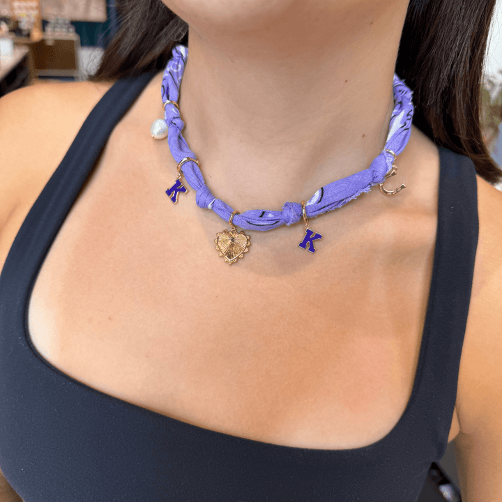 Lavender Bandana Necklace