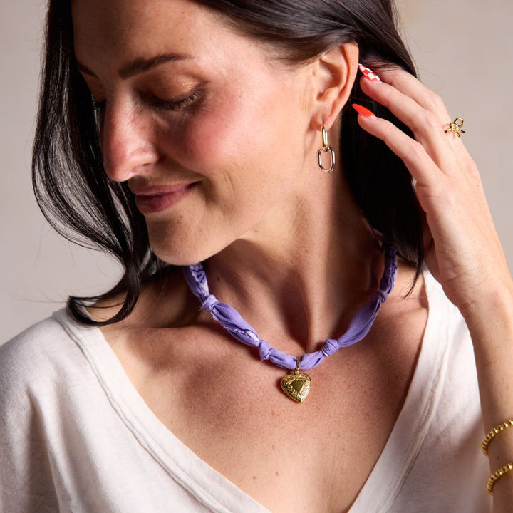 Lavender Bandana Necklace