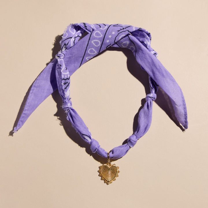 Lavender Bandana Necklace
