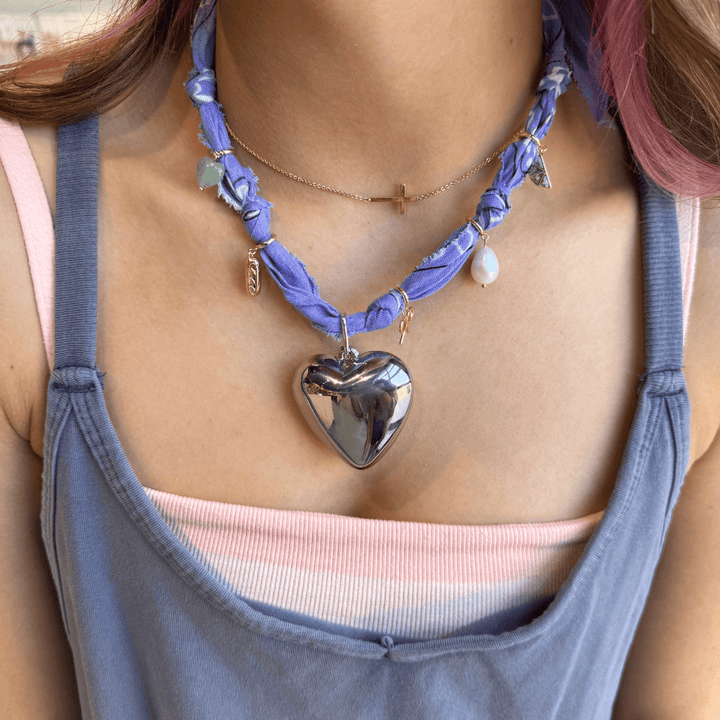 Lavender Bandana Necklace