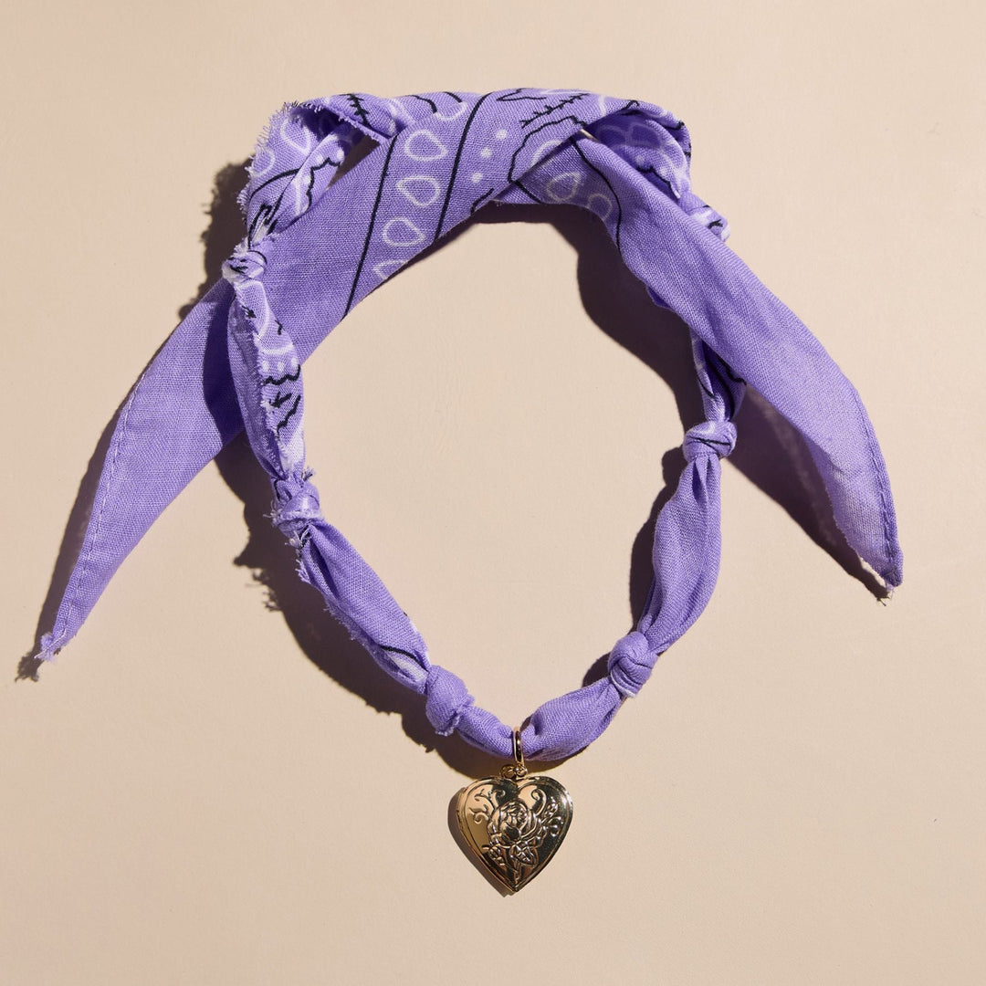 Lavender Bandana Necklace