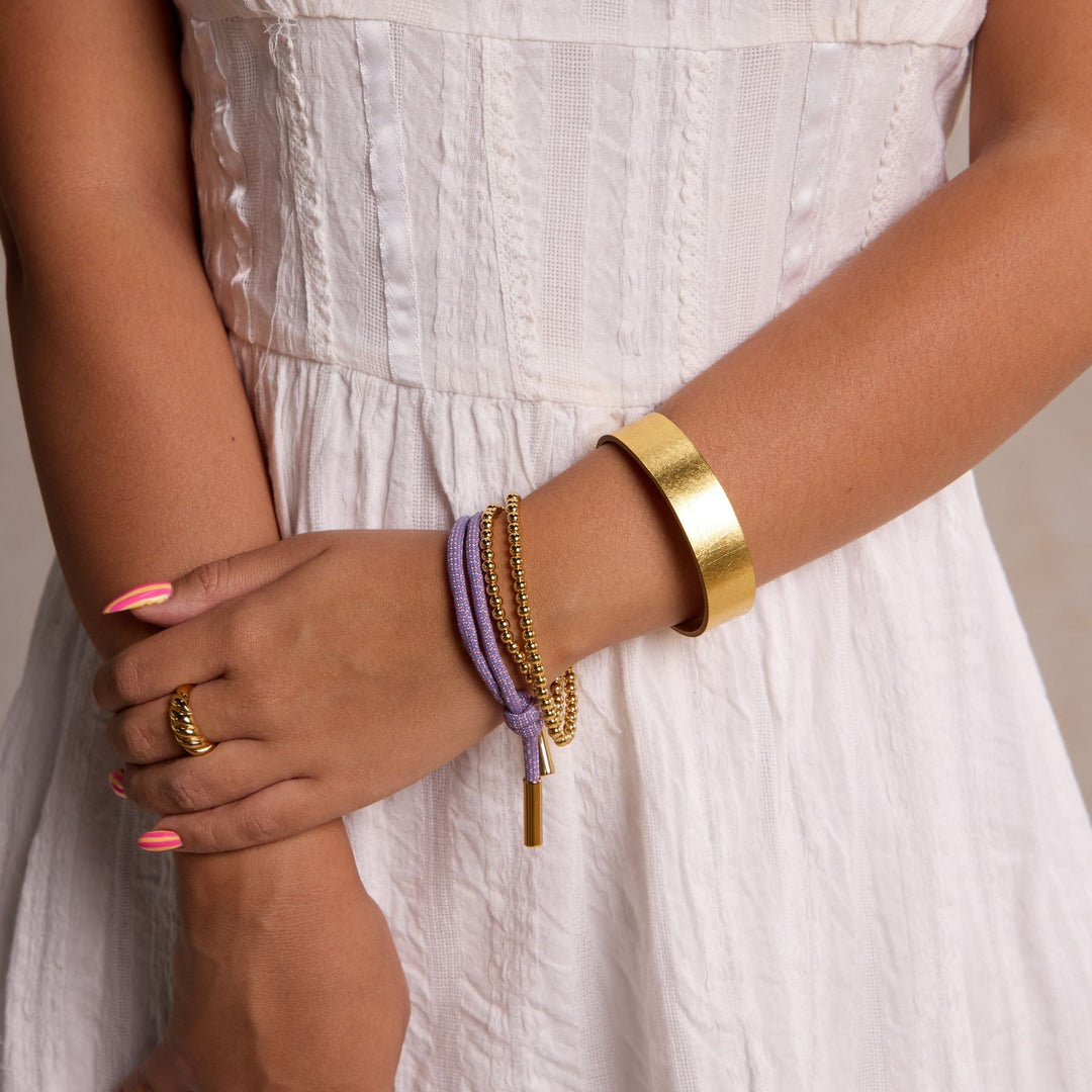 Lavender Cord Bracelet