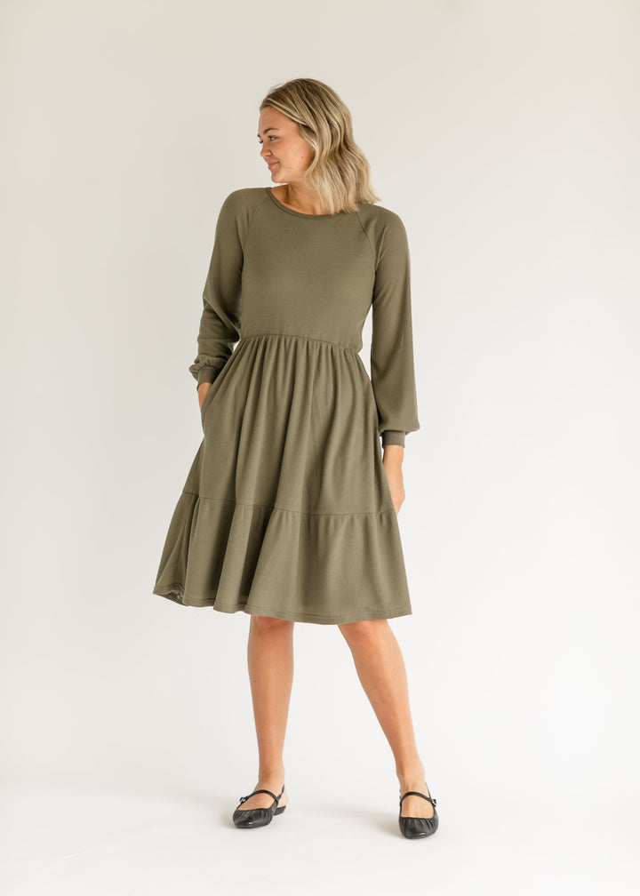 Luna Tiered Midi Dress