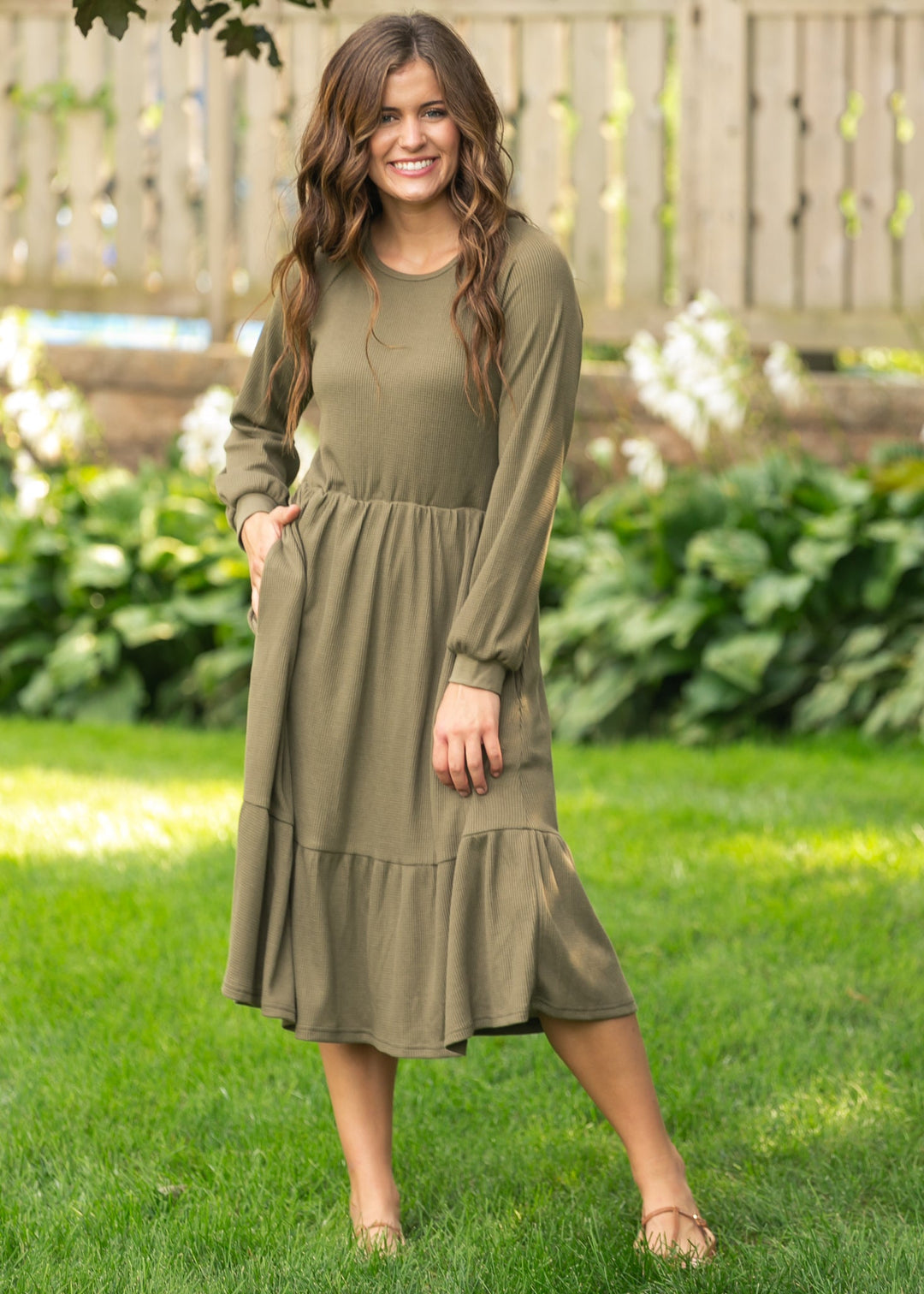Luna Tiered Midi Dress